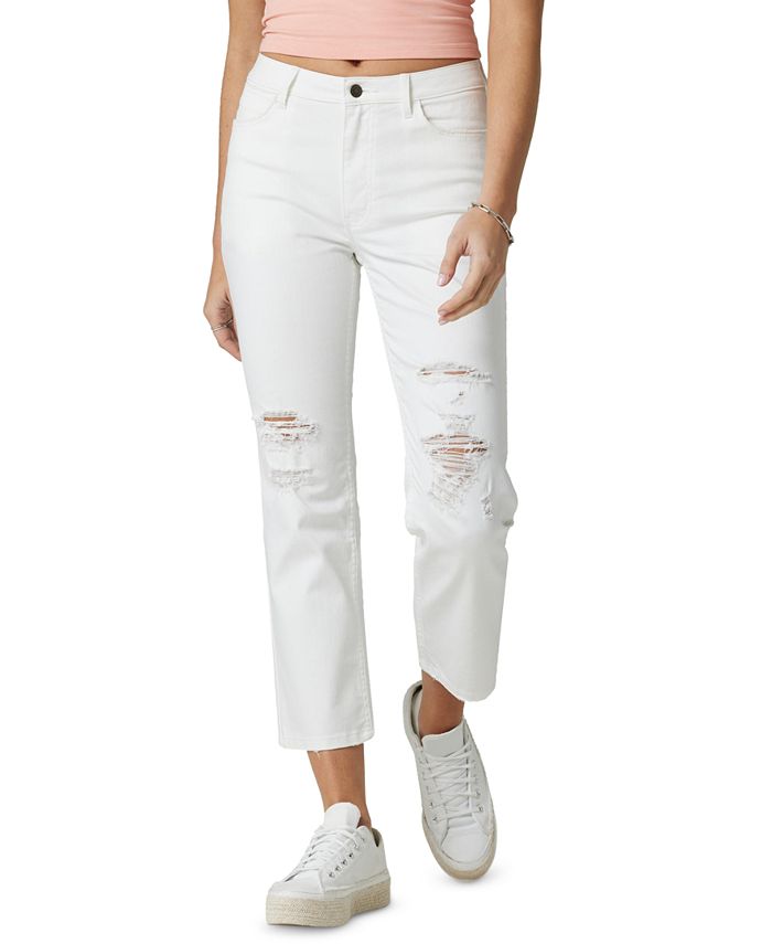 Wrangler Women's Distressed Cropped Jeans Macy's