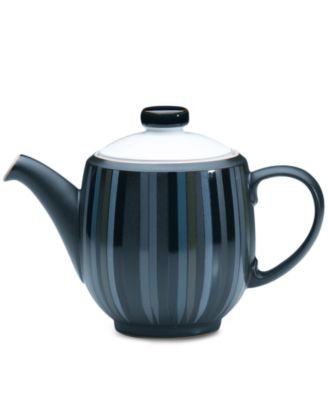 Denby - "Jet Stripes" Large Teapot