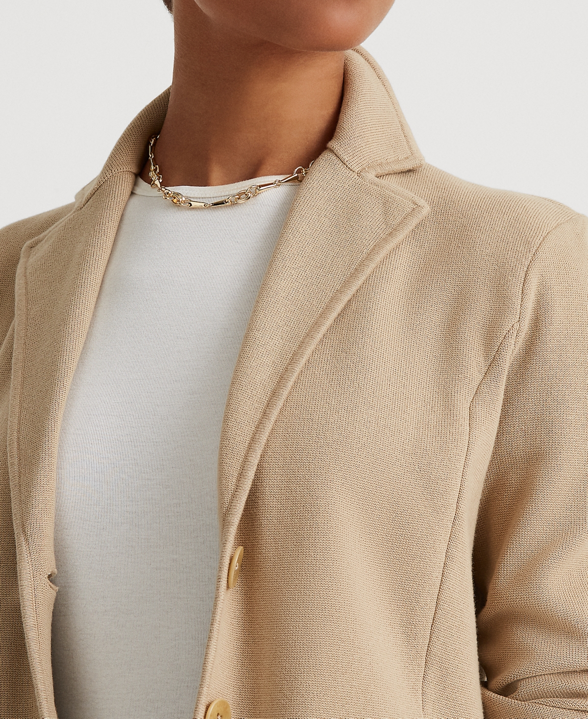 RALPH LAUREN SWEATER-KNIT BLAZER, REGULAR & PETITE 