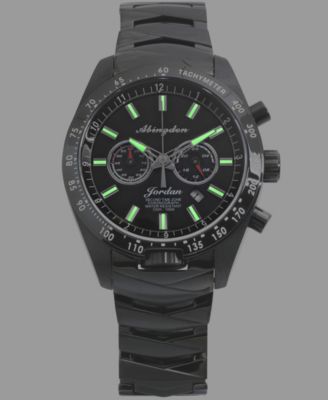 Women's Jordan Chronograph Multifunctional Black Stainless Steel Bracelet Watch 40mm