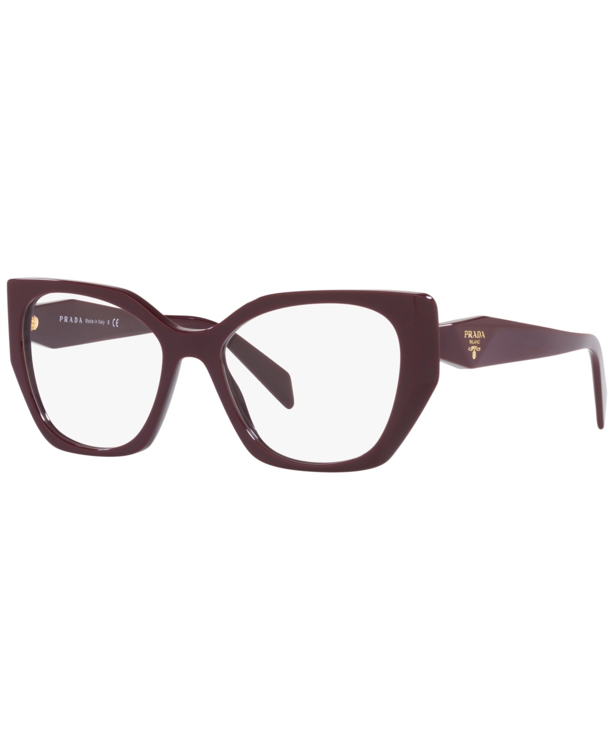 PR18WV Women's Irregular Eyeglasses - Garnet