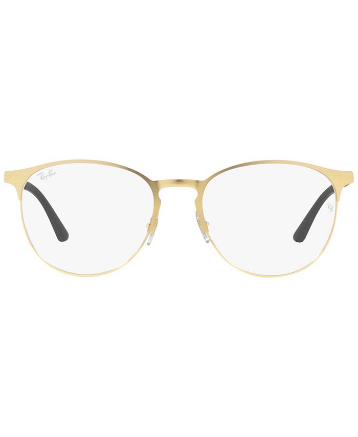 Ray-Ban RB6375 Optics Unisex Round Low Bridge Fit Eyeglasses & Reviews ...