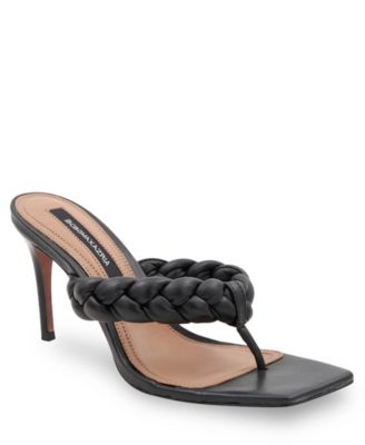 BCBGMAXAZRIA Women's Bella Braided Thong Sandal - Macy's