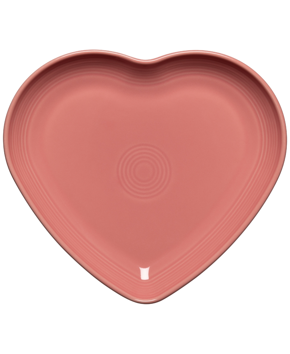 Heart-Shaped Plate 9" - Peony