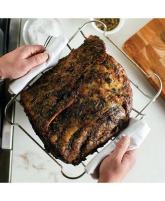 5-Ply Clad Stainless Steel 15" x 11.5" Roaster with Removable Rack