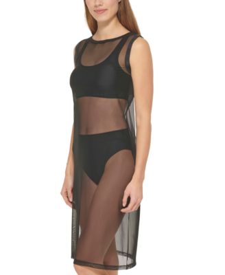 DKNY Mesh Tank Top Dress Cover-Up 