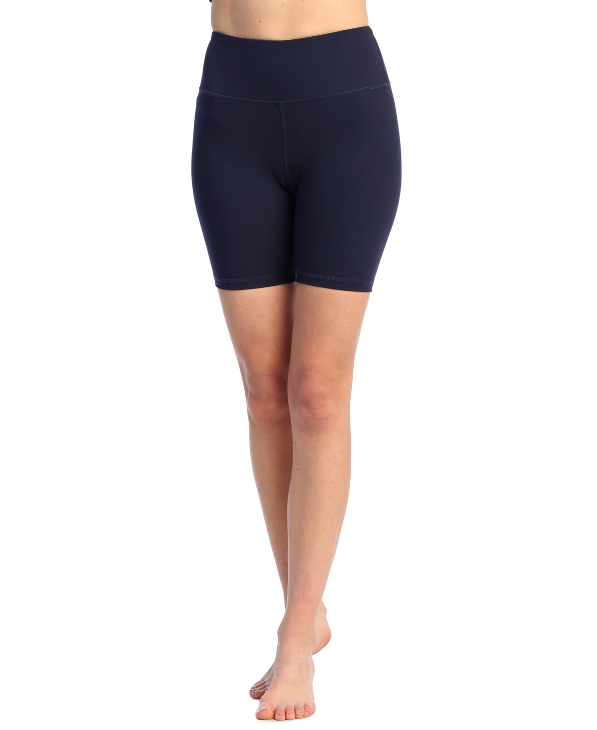 Shop American Fitness Couture Women's High Rise Biker Shorts In Navy