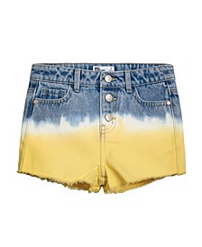Little Girls Dip Dye Denim Shorts