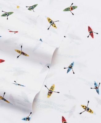 CLOSEOUT! Printed 100% Cotton Percale 3-Pc. Sheet Set, Twin XL