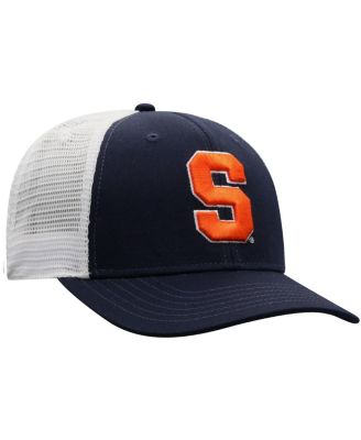Men's Navy, White Syracuse Orange Trucker Snapback Hat