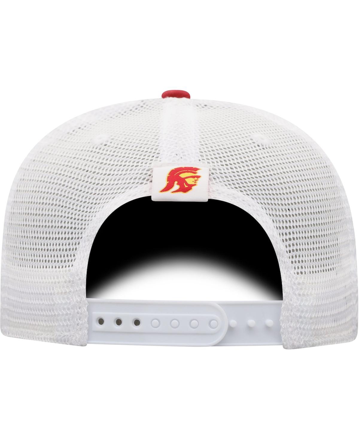 Top Of The World Men's  Cardinal, White Usc Trojans Trucker Snapback Hat In Cardinal,white