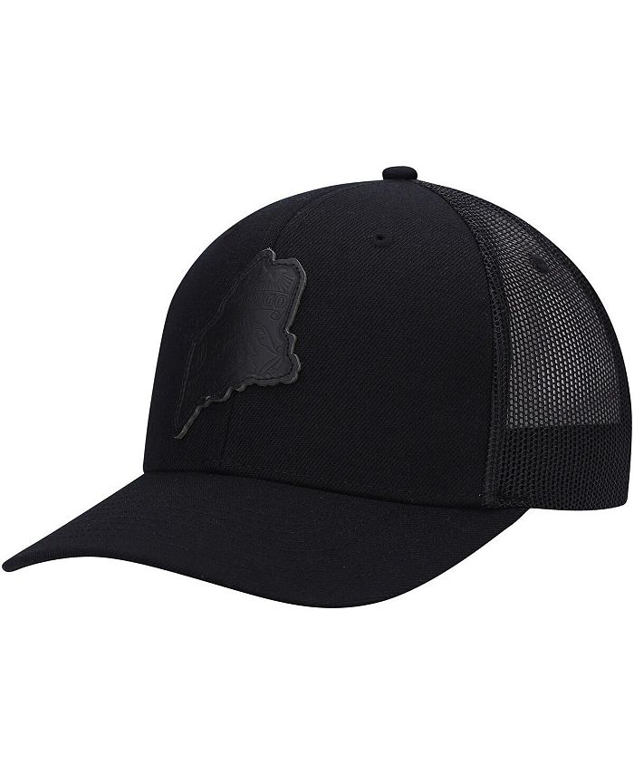 Local Crowns Men's Maine Blackout State Patch Trucker Snapback Hat - Macy's