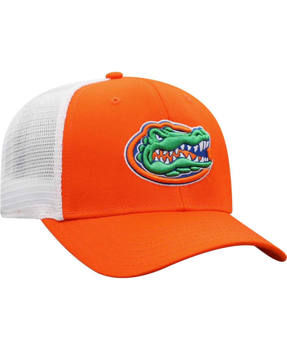Men's Top of the World White Florida Gators Trucker Snapback Hat - White