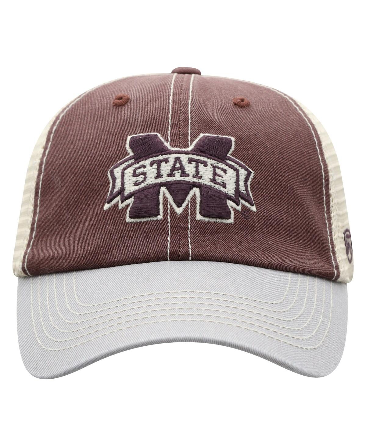 Top Of The World Men's  Maroon Mississippi State Bulldogs Offroad Trucker Snapback Hat In Maroon