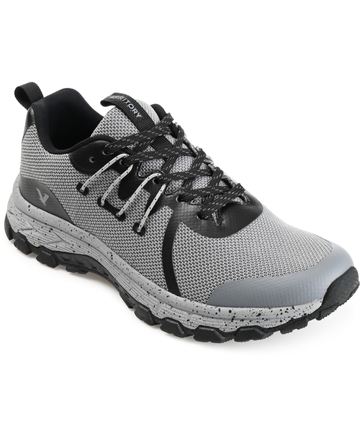 Shop Territory Men's Mohave Knit Trail Sneakers In Gray