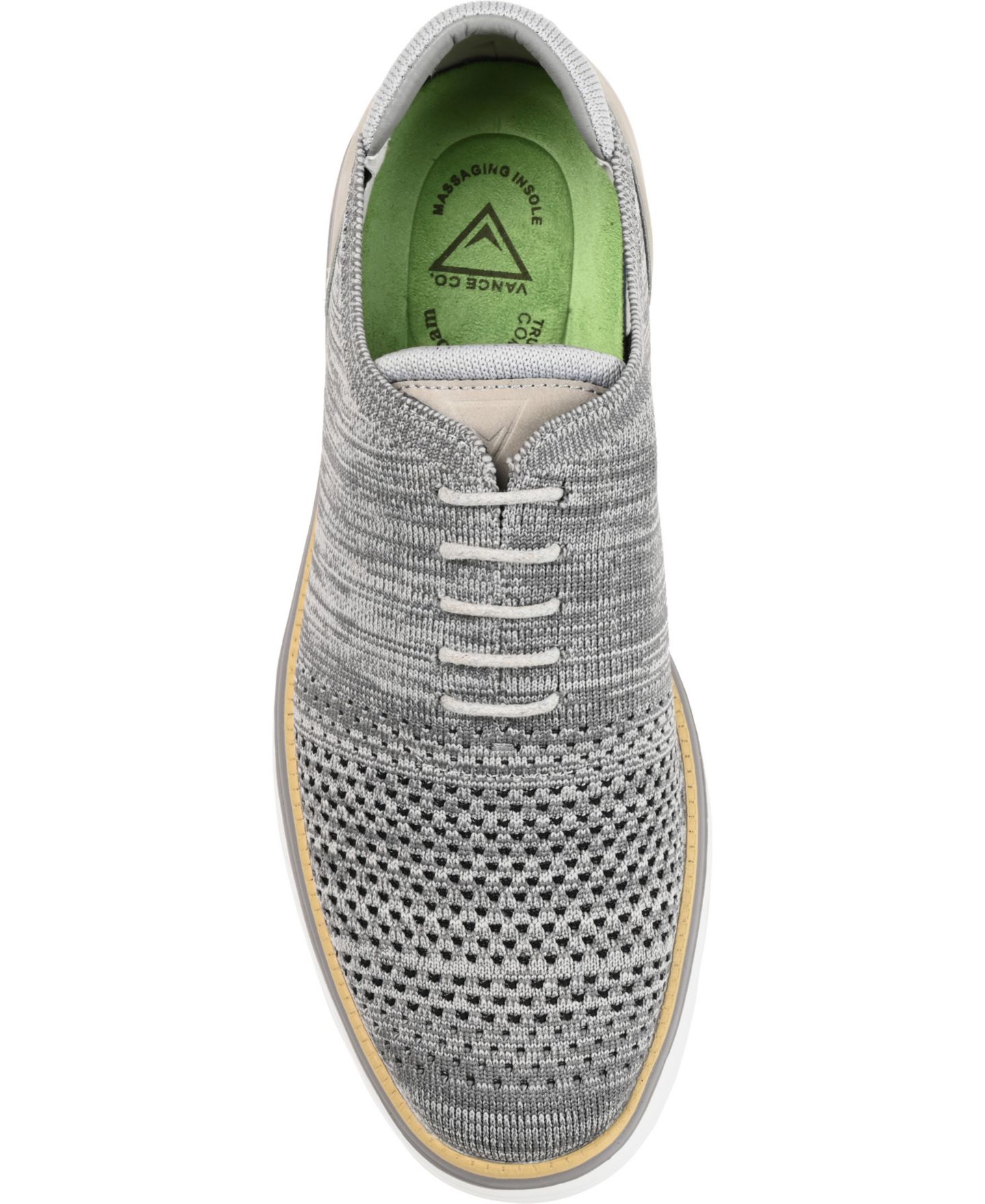 Обувь Vance Co. Men's Marlon Knit Casual Dress Shoes, цвет: Серый — фото 4