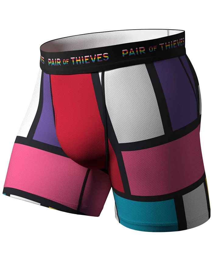 Pair of Thieves Men's PRIDE SuperFit Colorblocked Boxer Briefs - Macy's