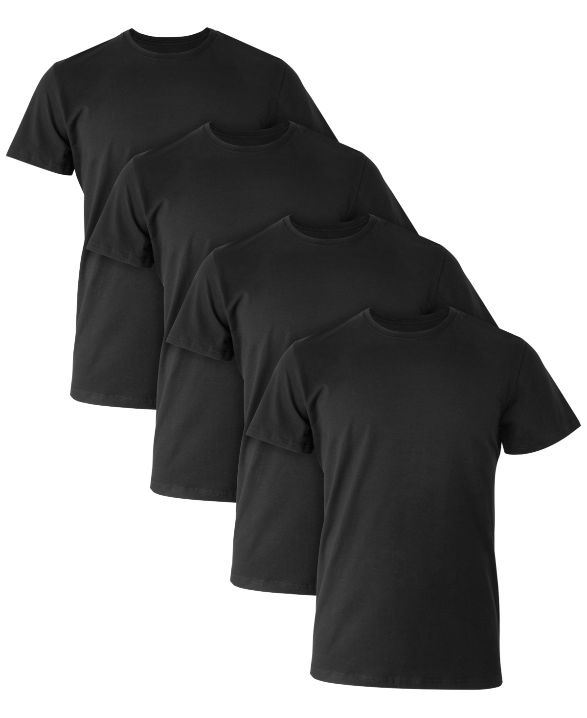 HANES MEN'S ULTIMATE 4-PK. MOISTURE-WICKING STRETCH T-SHIRTS