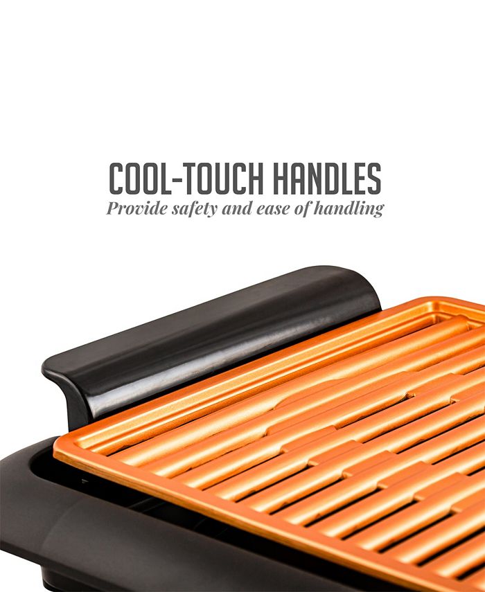 OVENTE Electric Indoor Grill with NonStick Cooking Plate Macy's