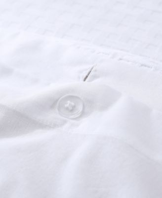 Basketweave Solid 4 Piece Duvet Cover Set, King