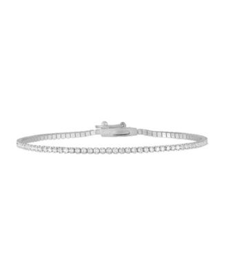 Women's Classic Thin Tennis Bracelet - Sterling Silver
