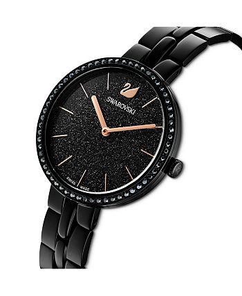 pensioen Allemaal rijk Swarovski Cosmopolitan Black Metal Bracelet Watch, 31.75 mm & Reviews - All  Watches - Jewelry & Watches - Macy's