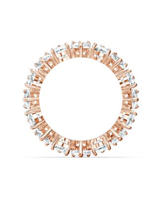 Silver-Tone Round Crystal Ring