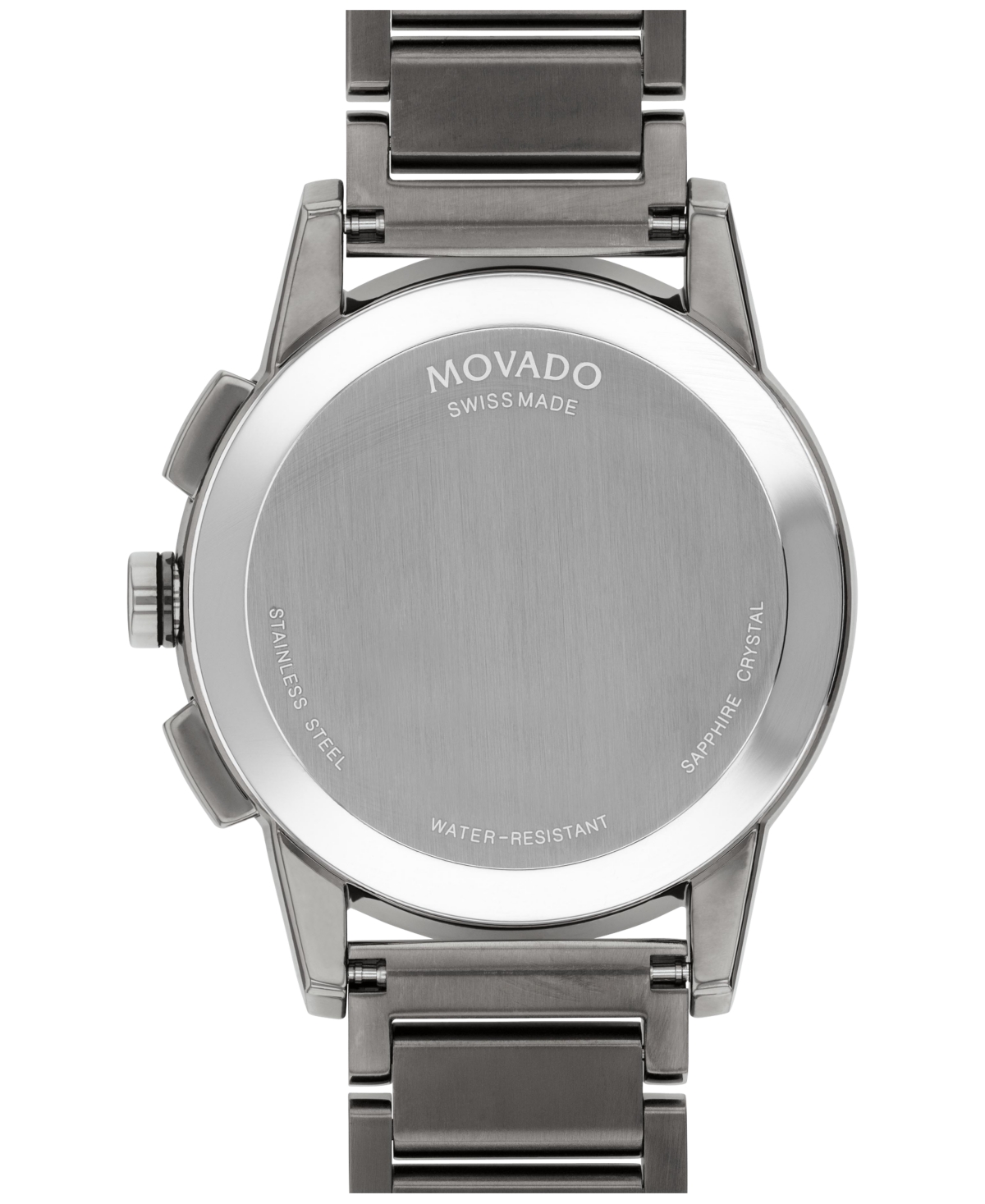 Shop Movado Men's Swiss Chronograph Museum Sport Gray Pvd Stainless Steel Bracelet Watch 43mm In Grey