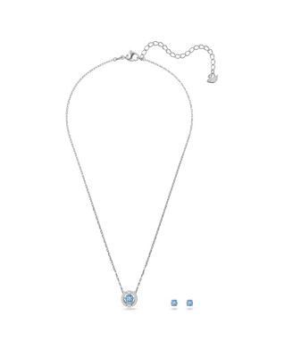 Sparkling Dance Round Cut Rhodium Plated Set