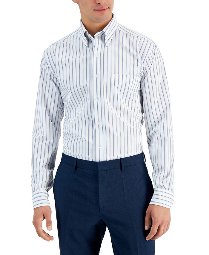 Club Room Men's Regular Fit Traveler Dress Shirt, Created for Macy's