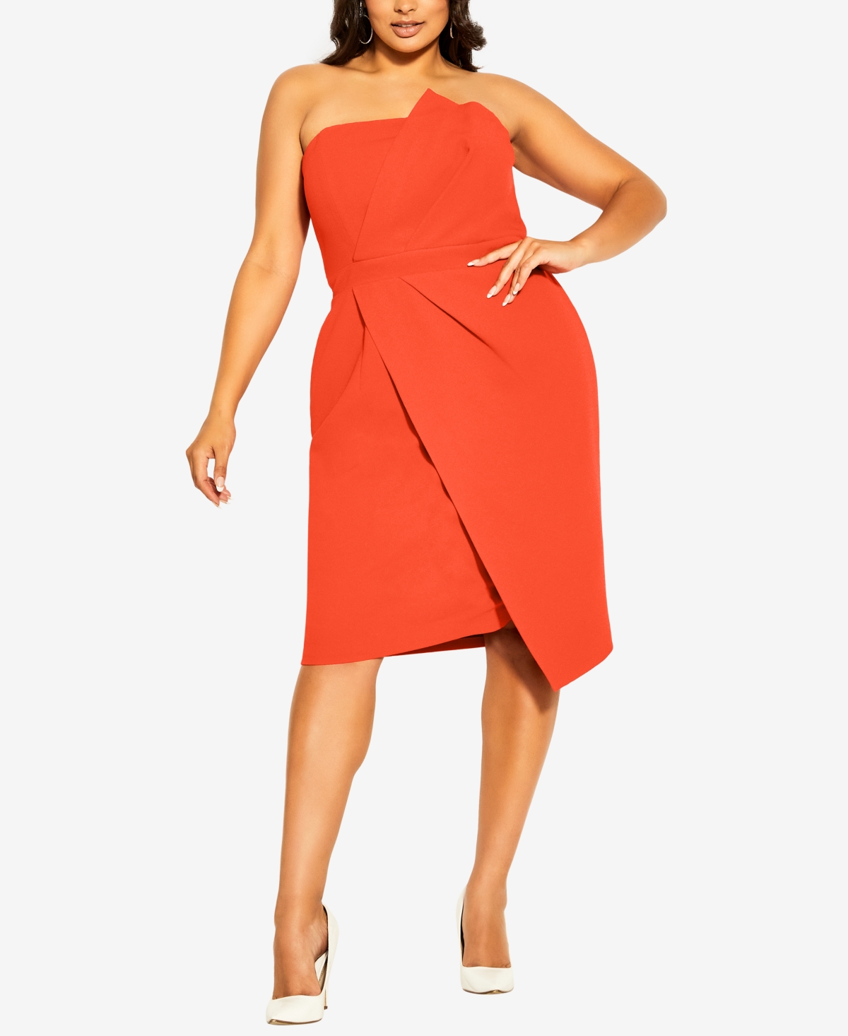 CITY CHIC TRENDY PLUS SIZE ENCHANT STRAPLESS DRESS