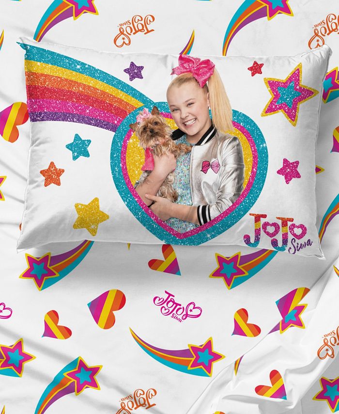 Jojo Siwa 6 Piece Rainbow Sparkle Bed Set, Queen Macy's