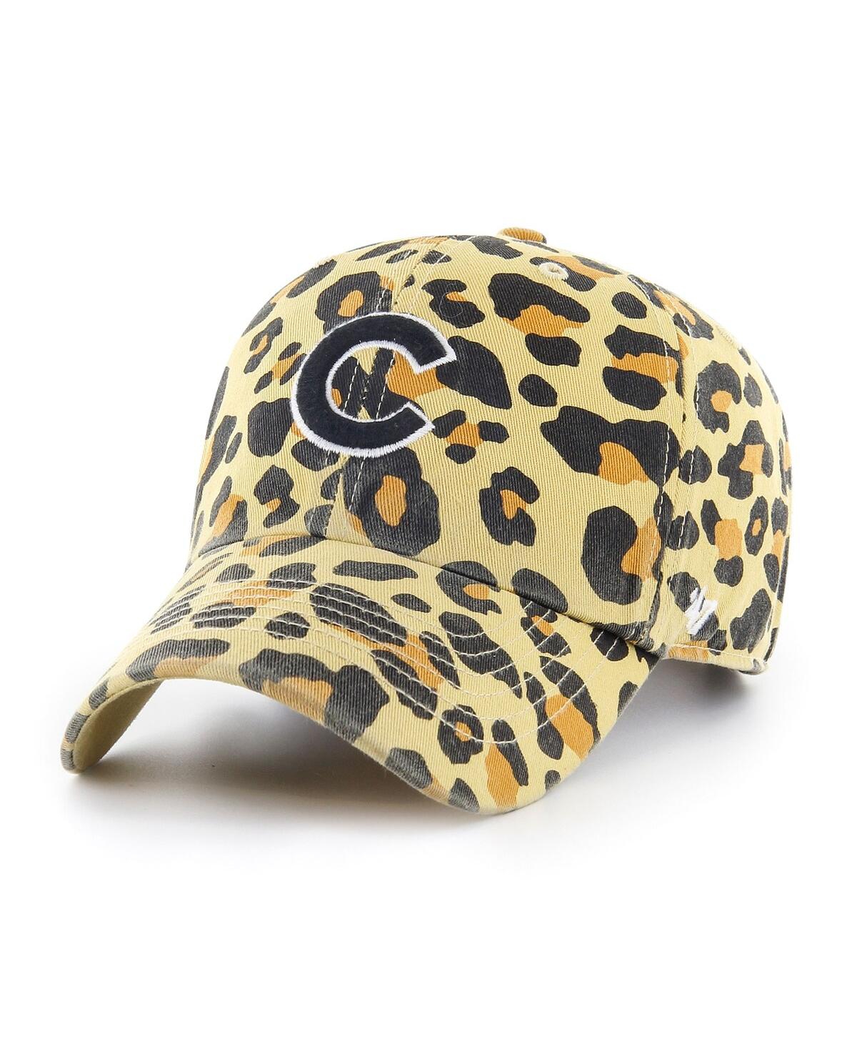 47 Brand Women's '47 Chicago Cubs Tan Bagheera Cheetah Clean Up Adjustable Hat