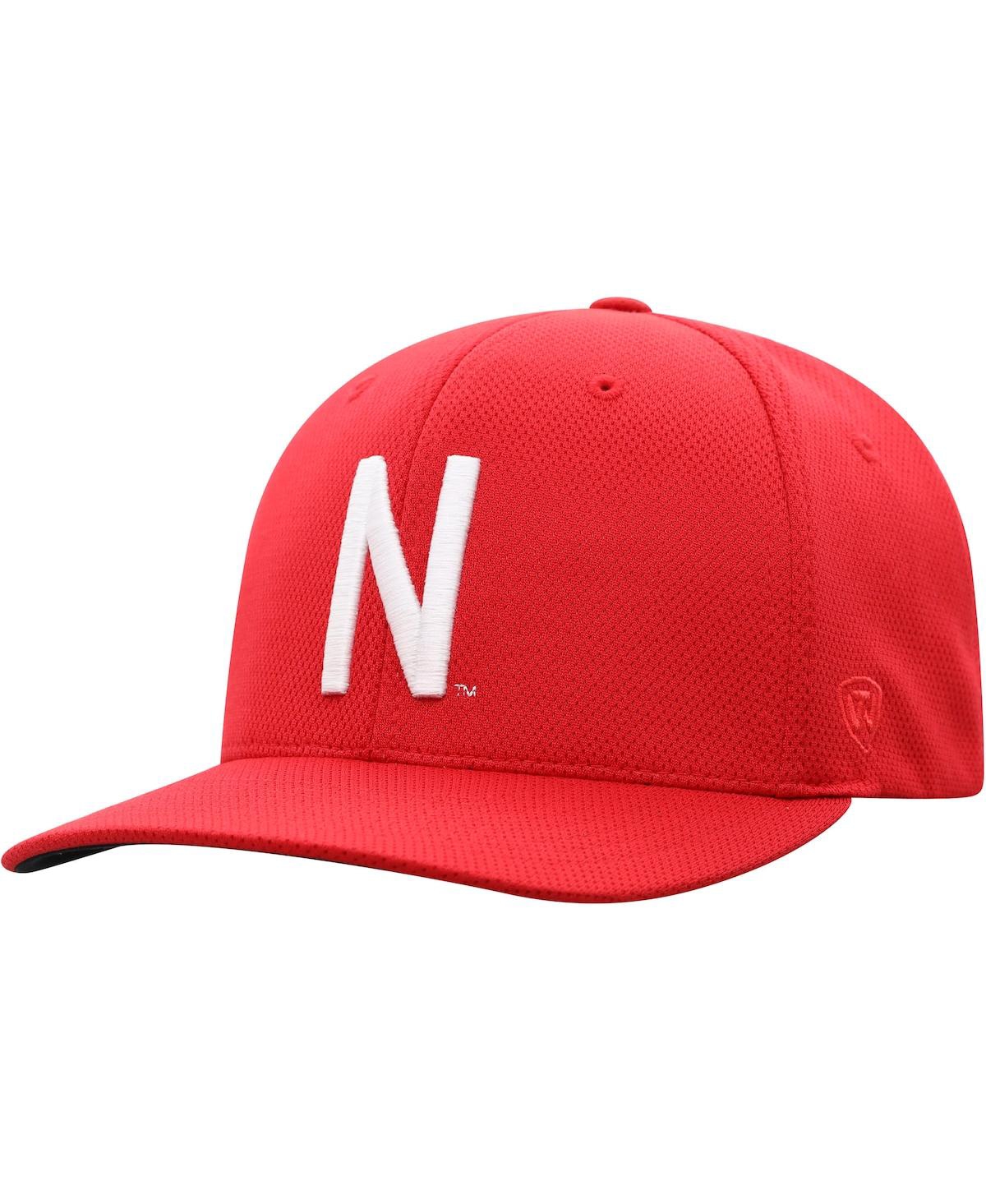 Men's Top of The World Scarlet Nebraska Huskers Reflex Logo Flex Hat - Scarlet