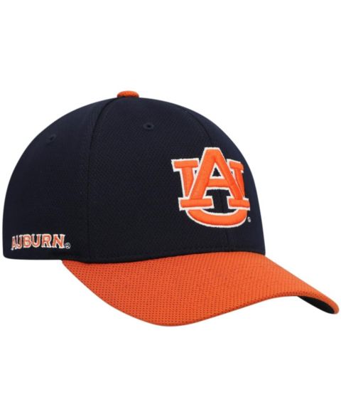 Мужская кепка Top of the World Navy, Orange Auburn Tigers Two-Tone Reflex Hybrid Tech Flex Hat
