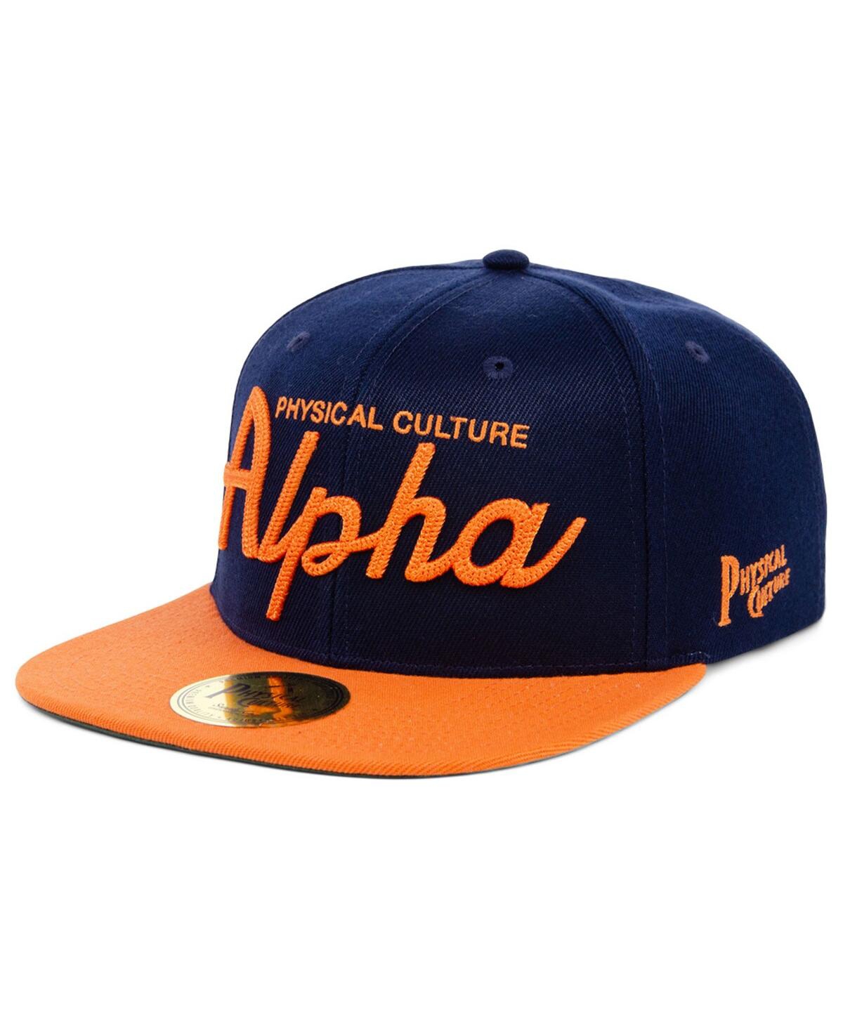 Physical Culture Men's  Navy Alpha  Club Black Fives Snapback Adjustable Hat