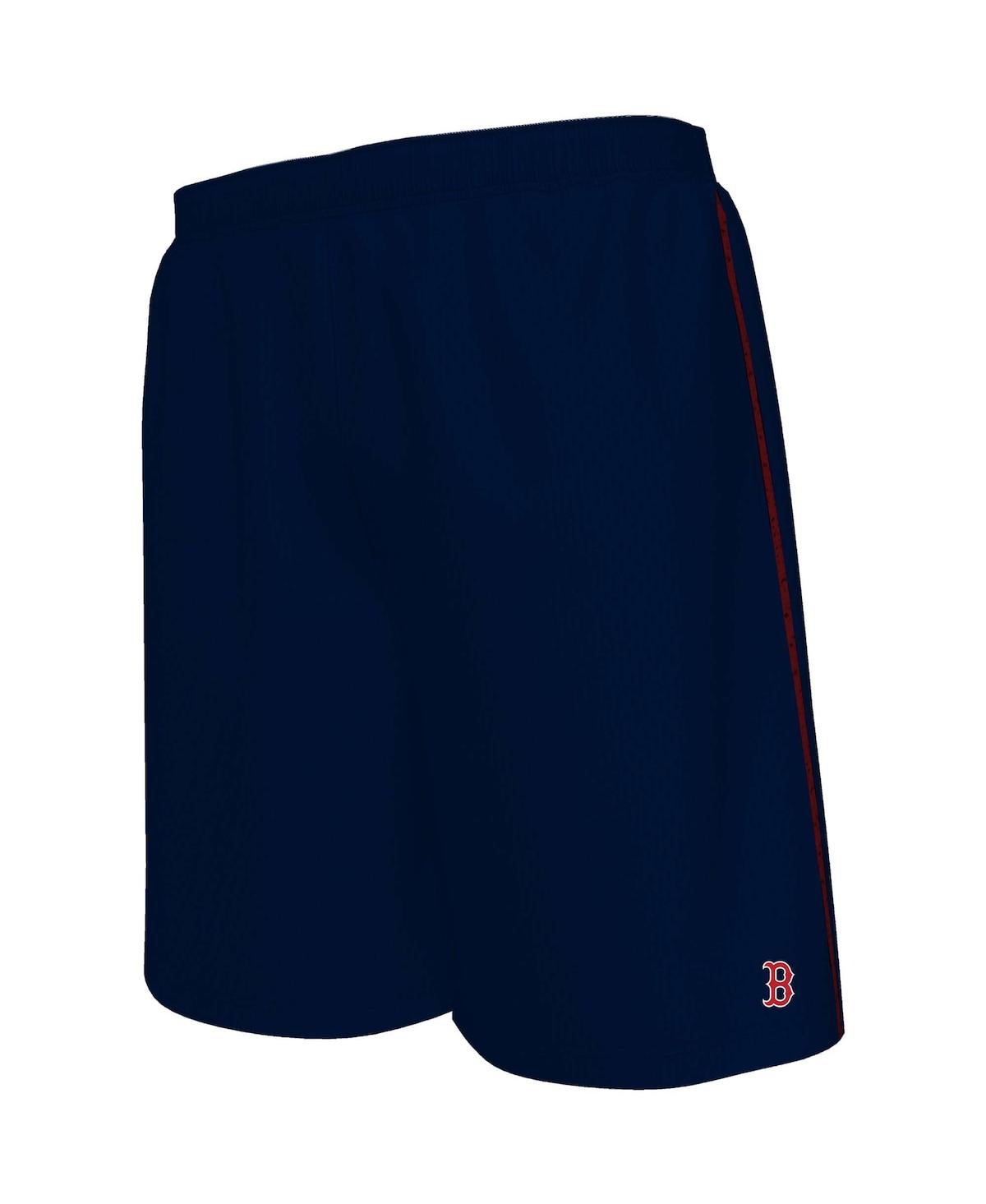 Shop Majestic Men's  Navy Boston Red Sox Big And Tall Mesh Shorts