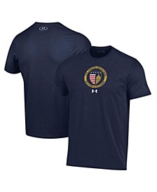 Men's Navy Notre Dame Fighting Irish Veterans-OMVA Performance T-shirt