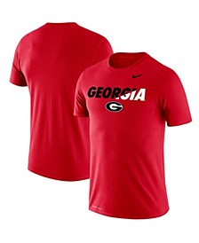 Men's Red Georgia Bulldogs Big and Tall Legend Big Logo Performance T-shirt
