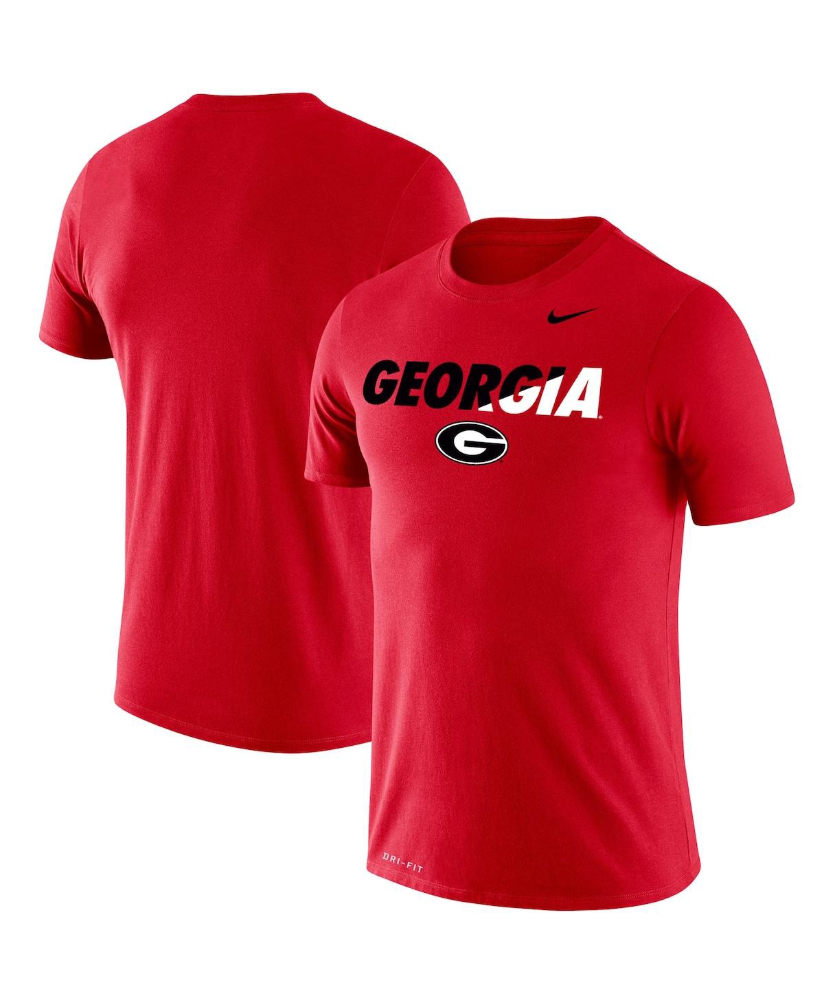 Men's Nike Red Georgia Bulldogs Big and Tall Legend Big Logo Performance T-shirt