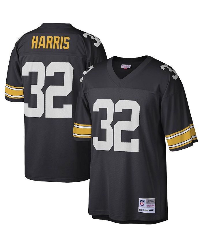 Men's Mitchell & Ness Franco Harris White Pittsburgh Steelers Legacy Replica Jersey Size: Small