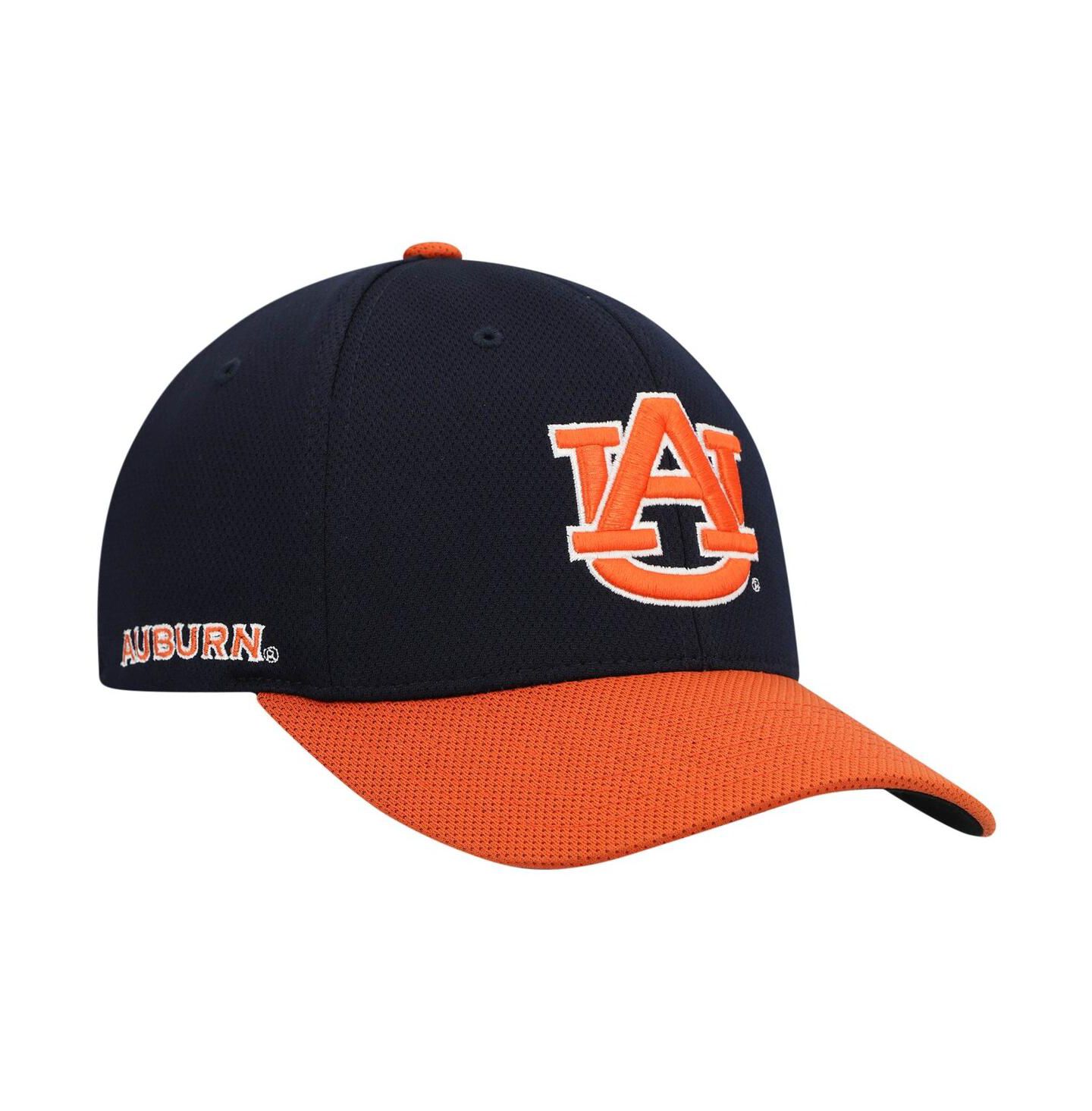 Мужская кепка Top of the World Navy, Orange Auburn Tigers Two-Tone Reflex Hybrid Tech Flex Hat — фото 2