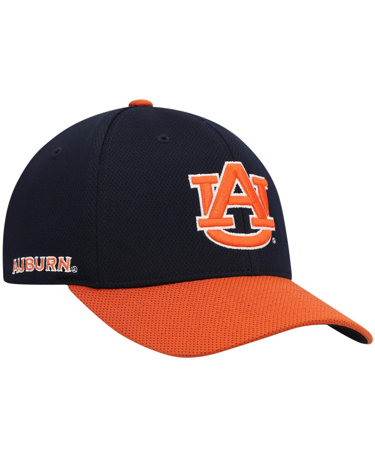 Top Of The World Men's  Navy, Orange Auburn Tigers Two-tone Reflex Hybrid Tech Flex Hat In Navy,orange