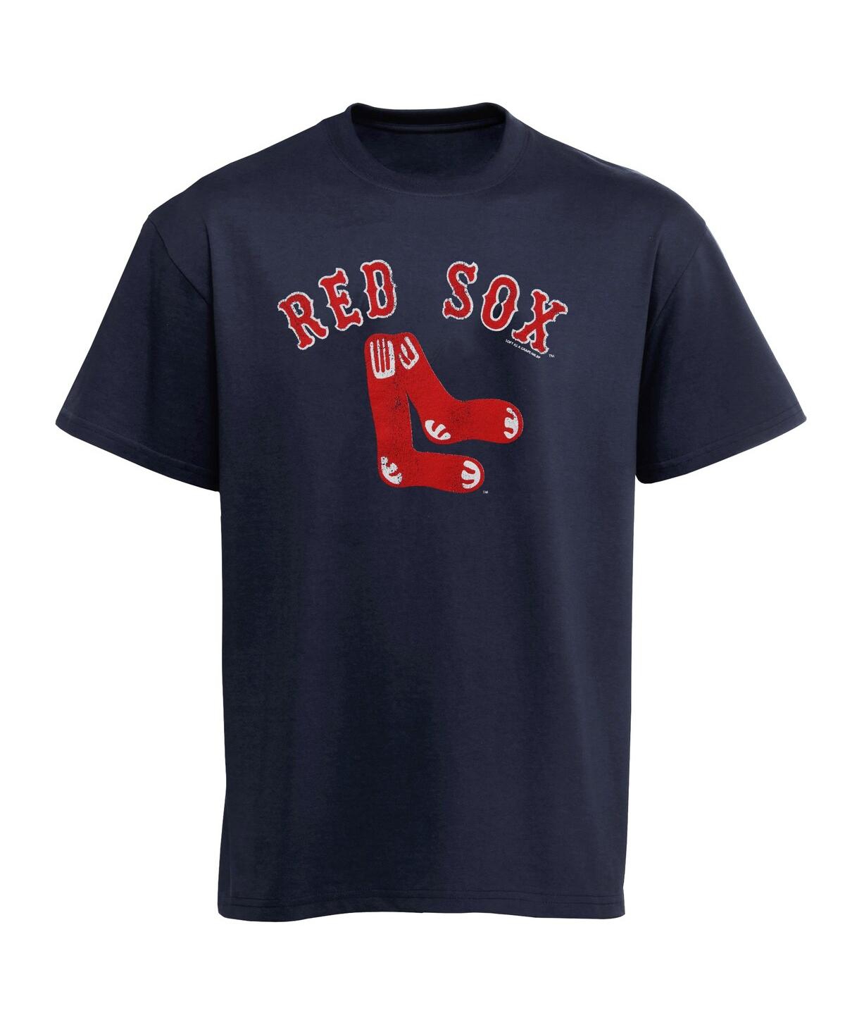 Soft As A Grape Boston Red Sox Big Boys Cooperstown T-shirt In Navy