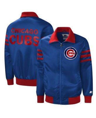 Men's Royal Chicago Cubs The Captain II Full-Zip Varsity Jacket