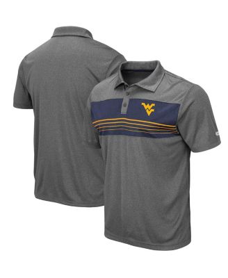 Men's Heathered Charcoal West Virginia Mountaineers Smithers Polo Shirt