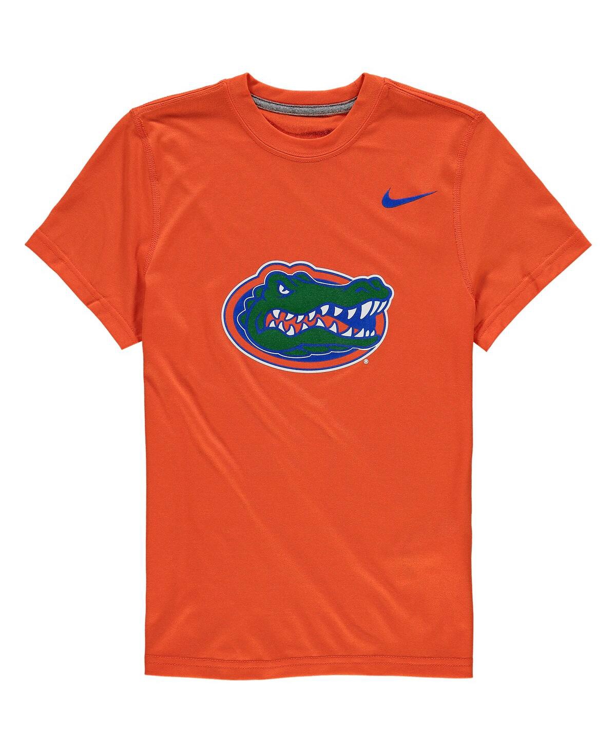 Shop Nike Big Boys  Orange Florida Gators Logo Legend Dri-fit T-shirt