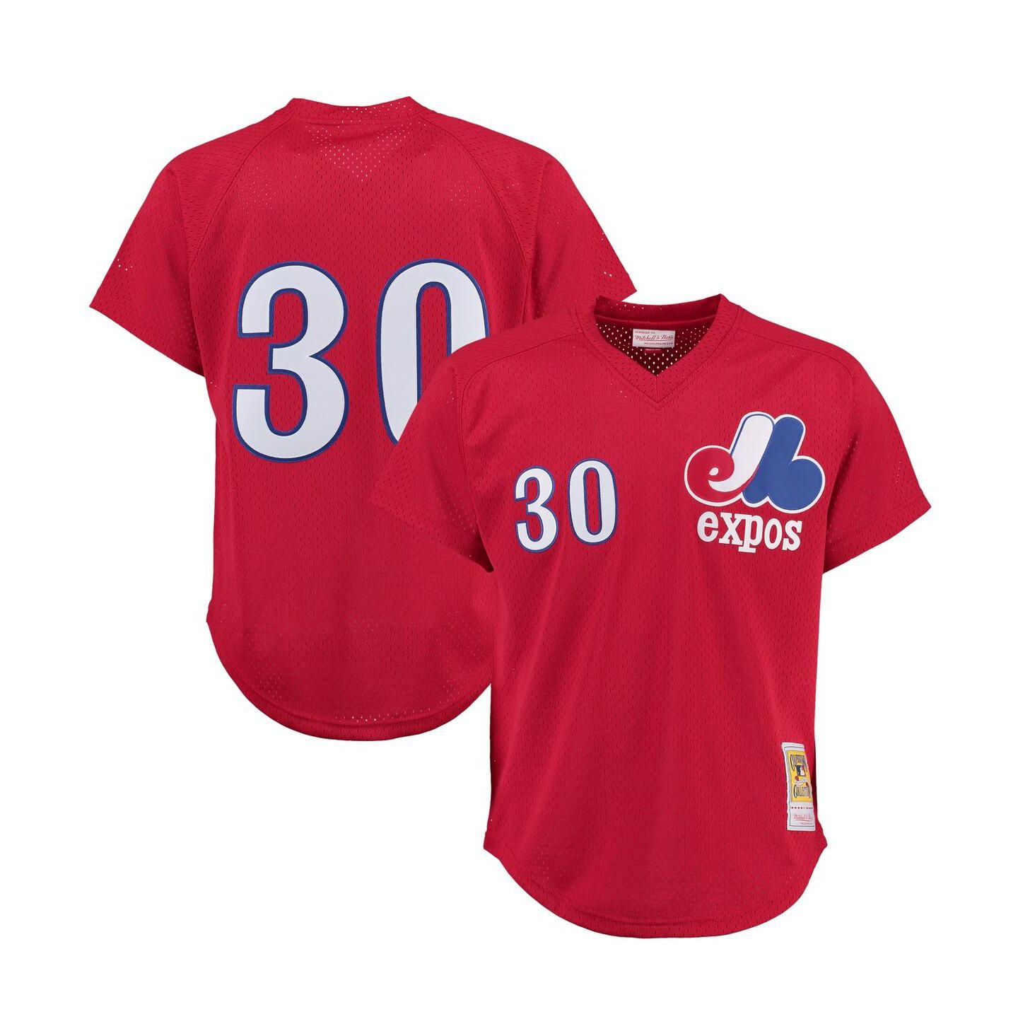 Мужской топ Mitchell & Ness Tim Raines Montreal Expos Batting Practice Jersey - Red — фото 2