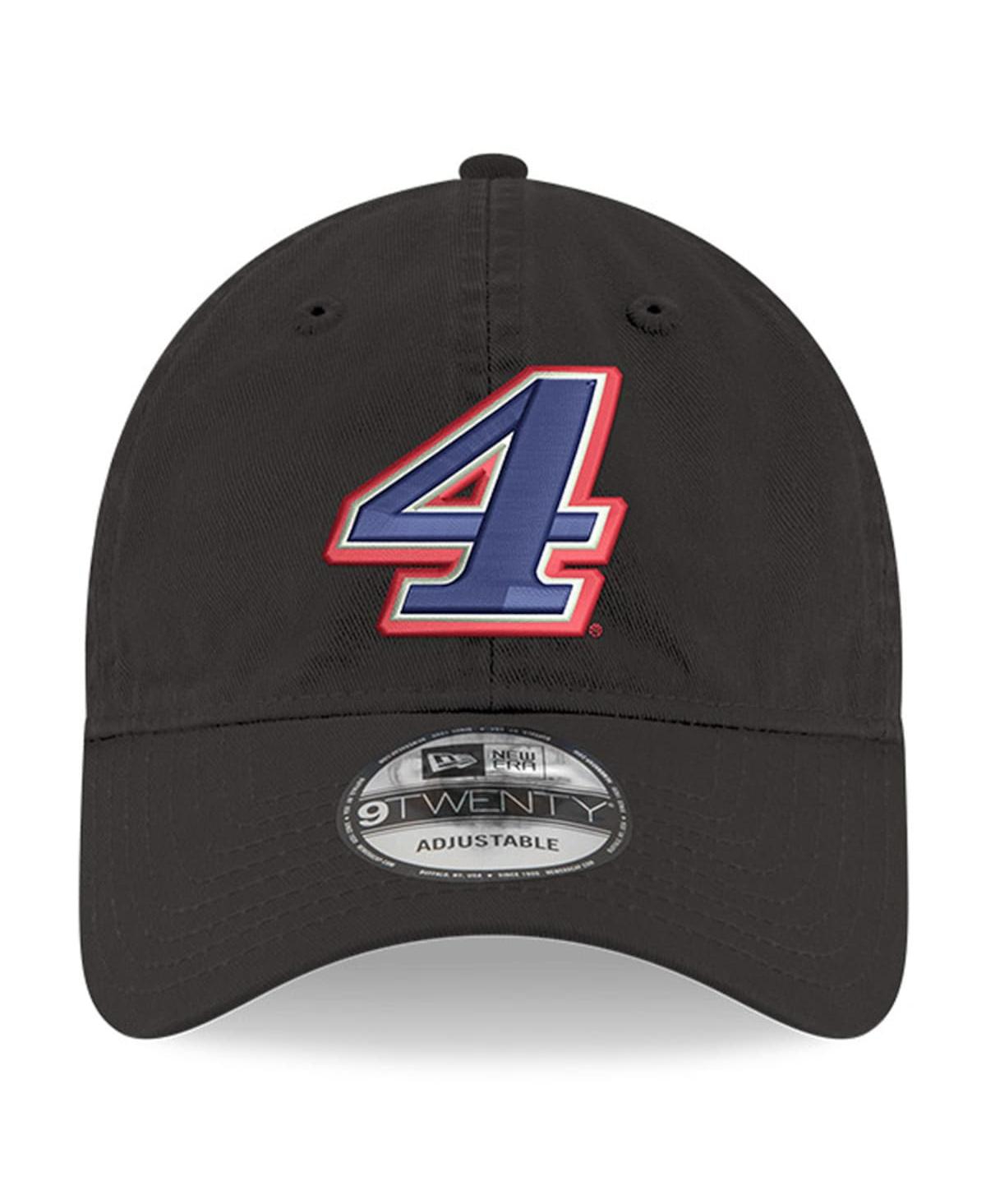 NEW ERA MEN'S NEW ERA BLACK KEVIN HARVICK 9TWENTY ENZYME WASHED ADJUSTABLE HAT 
