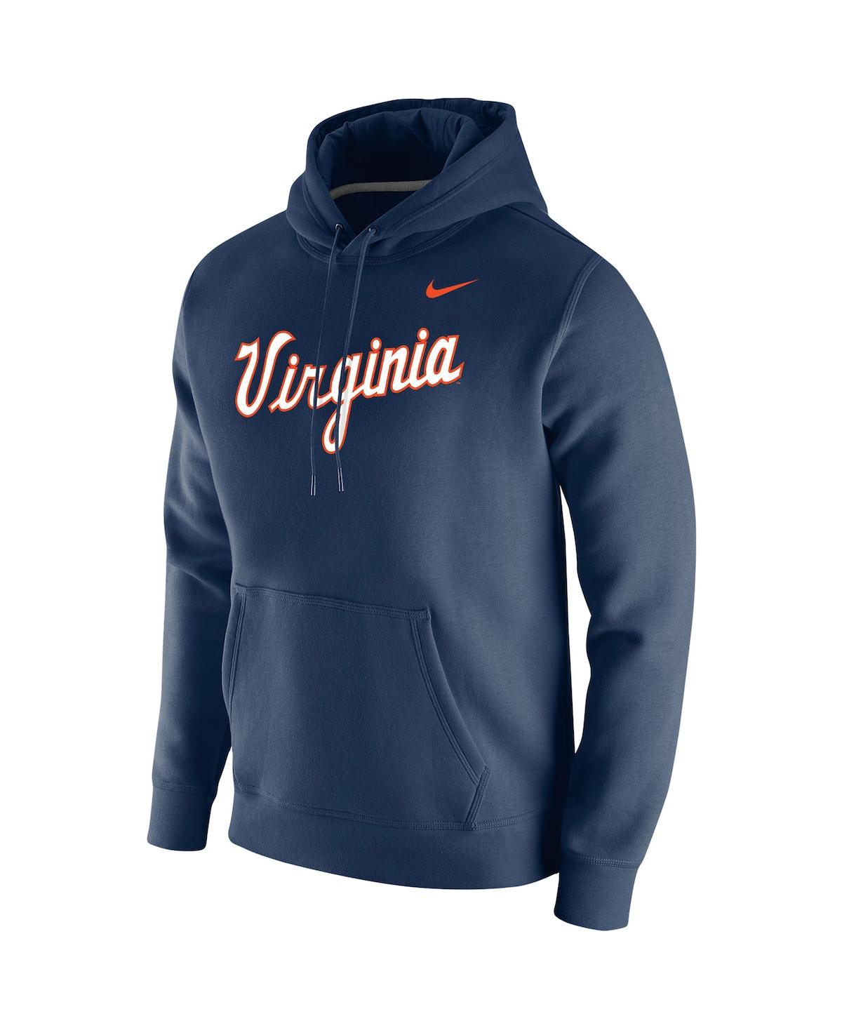 Men's NikeVirginia Cavaliers Vintage-Like School Logo Pullover Hoodie - Navy